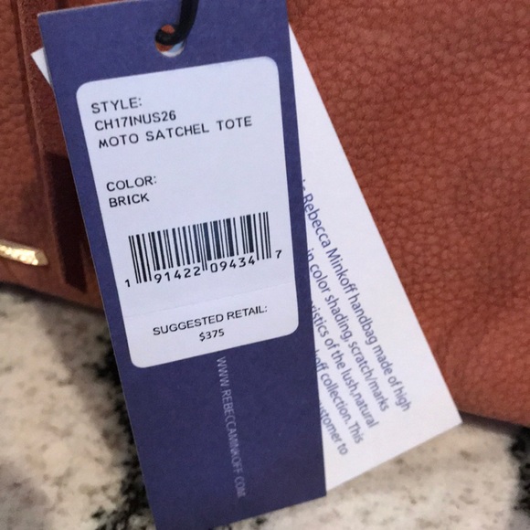 🆕 Rebecca Minkoff Moro Satchel in Brick - Picture 2 of 7